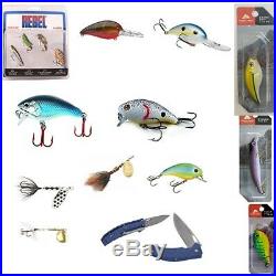 Crankbait/Spinner Bundle with Storage Cases and FREE knife