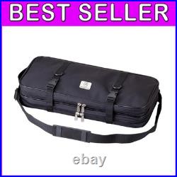 Culinary Expert-Approved Black Knife Case with 17 Pockets for Optimal Storage Culinary Expert-Approved Black Knife Case with 17 Pockets for Optimal Storage