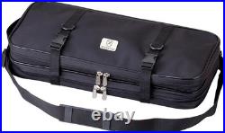 Culinary Expert-Approved Black Knife Case with 17 Pockets for Optimal Storage Culinary Expert-Approved Black Knife Case with 17 Pockets for Optimal Storage