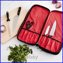 Culinary Expert-Approved Black Knife Case with 17 Pockets for Optimal Storage Culinary Expert-Approved Black Knife Case with 17 Pockets for Optimal Storage