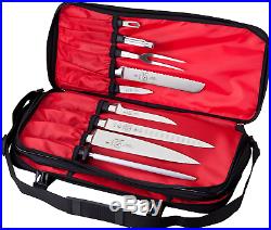 Culinary Knife Carry Case Chef Double Zip Organizer Blade Cutlery Holder Storage