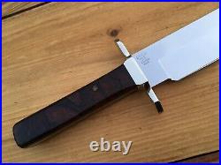 Custom Buck 916 Bowie Knife Desert Ironwood Handle 040/100 Mint In Pouch USA