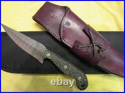 Custom Handmade Knife. Larry Pridgen Damasteel G-10 Fighter. Unused. Excellent
