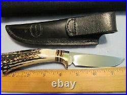 Custom Handmade Knife. RW Wilson Stag Hunter. Preowned. Mint