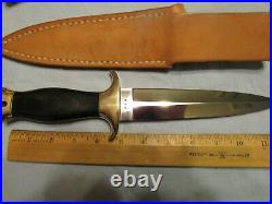 Custom Handmade Knife. Ray Beers Dagger c. 1980s. Unused. Excellent++