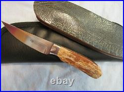 Custom Handmade Knife. Tinus Beukes Hunter. South Africa. Unused. Excellent