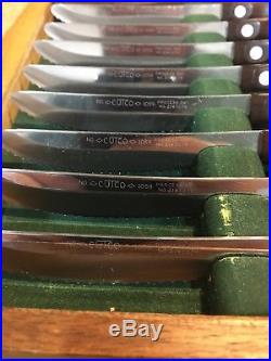 Cutco 8 Piece Steak Knives Set 1059 Serrated Blade Nice Handles with Storage Case