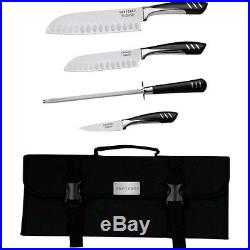 Cutlery Knife Kit 5pc Case House Cut Food Dish Flatware Bag Storage Portable Joy