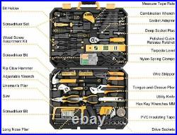 DEKOPRO 168 Piece Auto Repair Tool Combination Household Tools with Storage Case