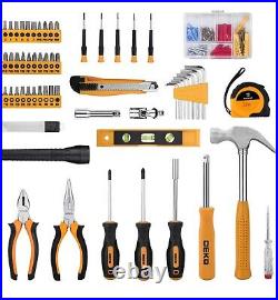 DEKOPRO 208 Pcs Tool Set General Household Hand Tool Kit With Toolbox Storage Case