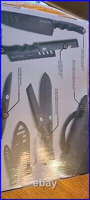 DFACKTO Mobility 11-Piece Camping/Kitchen Knife Set Carbon Stainless Steel +Case
