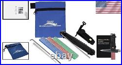 Deluxe Diamond Knife Sharpener Set with Serrated Accessory & Storage Pouch