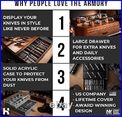 Display Your Knife Collection with The Armory Premium Pocket Knife Display