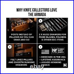 Display and Store Your Knife Collection with The Armada Premium Pocket K