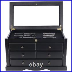 DisplayGifts Collectors Choice Solid Wood Display Case Tool Storage Ca