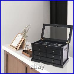 DisplayGifts Collectors Choice Solid Wood Display Case Tool Storage Ca