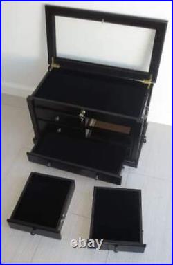 DisplayGifts Collectors Choice Solid Wood Display Case Tool Storage Ca