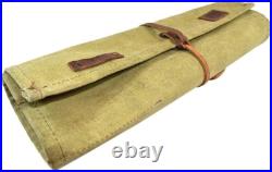 Durable Water-Resistant Waxed Canvas Knife Roll 10 Pockets & Leather Cover Durable Water-Resistant Waxed Canvas Knife Roll 10 Pockets & Leather Cover