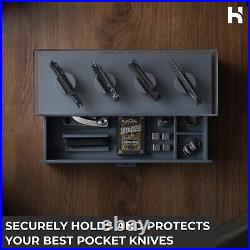 EDC Pocket Knife Display Case Storage and Organizer Gift For Men Husband Dad