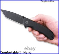 EDC Tanto Folding Knife with G-10 Handle Perfect Tool Gift for Explorers