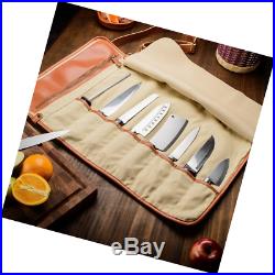 EVERPRIDE Chef's Knife Roll Up Storage Bag (8-Pocket) Carrier Stores 8 Knives PL