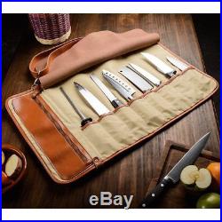 EVERPRIDE Chefs Knife Roll Up Storage Bag 8-Pocket Carrier Stores 8 Knives a