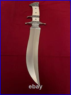 Edmund Davidson custom integral sub hilt knife-engraved -Loveless design/Rare