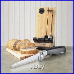 Electric Carving Knife Cuisinart with Rack Storage Roast Beef Turkey Fruit Case