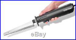 Electric One Touch Knife 8Stainless Steel Blades+Carving Fork, Storage Case