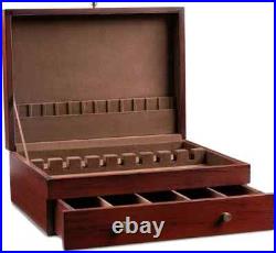 Elegant Wooden Cutlery Box Stylish Storage Solution for Utensils! Royalty Art
