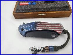 Eric Luther Knives Luther Orphan Custom Patriotic set Pen Bottle Opener Bead