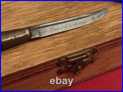 Finnish Miniature Puukko Antique Knife (1930-1940) Sheath & Storage Case Finnish Miniature Puukko Antique Knife (1930-1940) Sheath & Storage Case