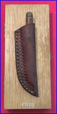 Finnish Miniature Puukko Antique Knife (1930-1940) Sheath & Storage Case Finnish Miniature Puukko Antique Knife (1930-1940) Sheath & Storage Case