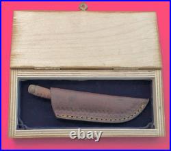Finnish Miniature Puukko Antique Knife (1930-1940) Sheath & Storage Case Finnish Miniature Puukko Antique Knife (1930-1940) Sheath & Storage Case