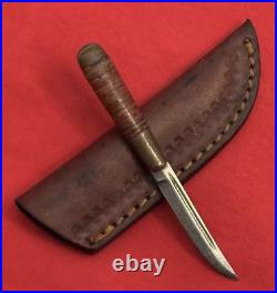Finnish Miniature Puukko Antique Knife (1930-1940) Sheath & Storage Case Finnish Miniature Puukko Antique Knife (1930-1940) Sheath & Storage Case