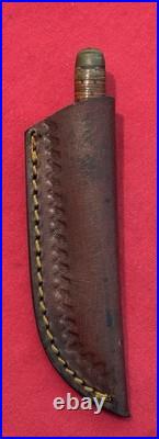 Finnish Miniature Puukko Antique Knife (1930-1940) Sheath & Storage Case Finnish Miniature Puukko Antique Knife (1930-1940) Sheath & Storage Case