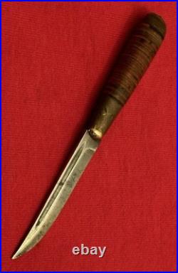Finnish Miniature Puukko Antique Knife (1930-1940) Sheath & Storage Case Finnish Miniature Puukko Antique Knife (1930-1940) Sheath & Storage Case