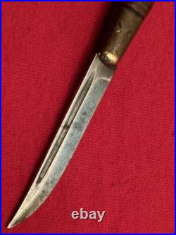 Finnish Miniature Puukko Antique Knife (1930-1940) Sheath & Storage Case Finnish Miniature Puukko Antique Knife (1930-1940) Sheath & Storage Case