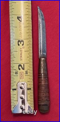 Finnish Miniature Puukko Antique Knife (1930-1940) Sheath & Storage Case Finnish Miniature Puukko Antique Knife (1930-1940) Sheath & Storage Case