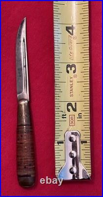 Finnish Miniature Puukko Antique Knife (1930-1940) Sheath & Storage Case Finnish Miniature Puukko Antique Knife (1930-1940) Sheath & Storage Case