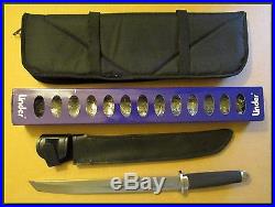 German Linder 17 Tanto Knife, Sheath & Carry/storage Case New