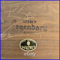Gerber Legendary Blades 12 Pc Carving And Steak Knife Set in Walnut Case Vintage Gerber Legendary Blades 12 Pc Carving And Steak Knife Set in Walnut Case Vintage