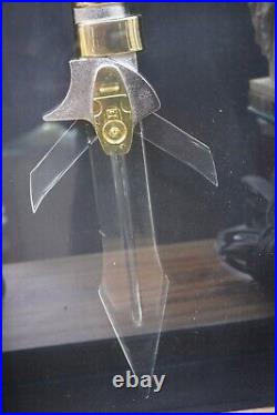 Glass Knife in Display Case (LOCAL PICKUP ONLY /FRAGILE)