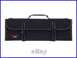 Global Knife Storage Roll / Chef's Case with 16 Pockets and Handle G-667/16