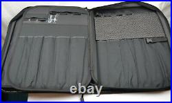 Global Professional Chef's Knife Bag Large Carry Case Black Holdall Storage