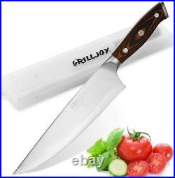 Grilljoy Professional Chef Knife with Deluxe Handle in Storage Case