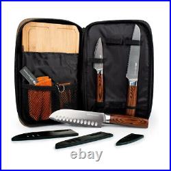 Gsi Outdoors Rakau Knife Set #90106 3-knife Set + Storage Case And Accessories