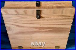 Gutmann Oak Knife Display & Storage Case Cabinet Tool Box Locking New