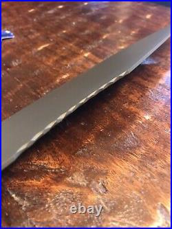 HFB Half Face Blades 8 Chef Knife Black Carbon Fiber Frog Skin Cerakote BNIB