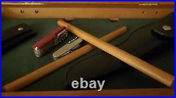 HTF Wooden Knife Jewelry Crafts Tool Storage Cabinet Display Case withExtras! NAHC